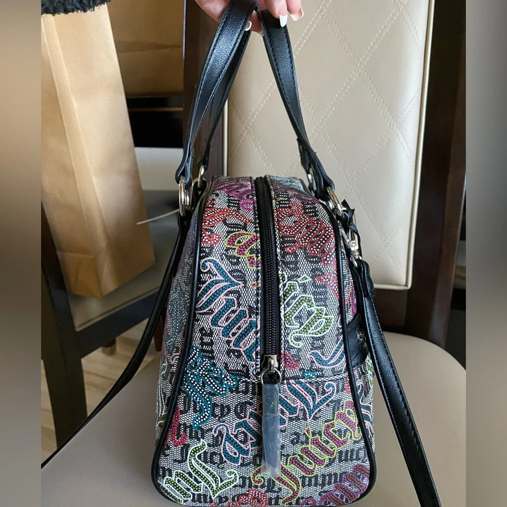 Juicy Couture Lock N Chain Satchel Handbag - Picture 4 of 11